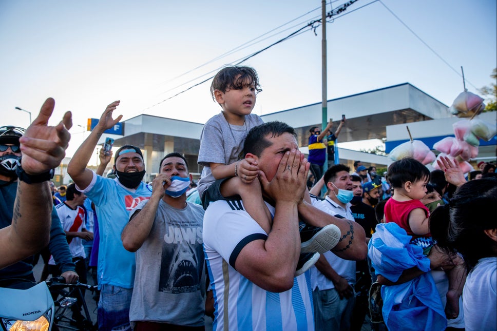 Argentine capital Buenos Aires pays their last Tribute to Football Legend Diego Maradona