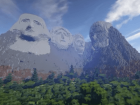 Minecraft Mt. Rushmore Monument