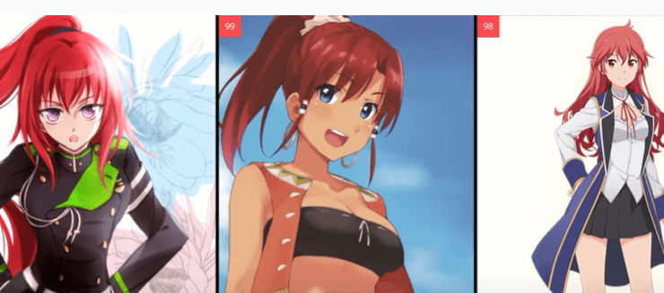 Red Haired Anime Women
