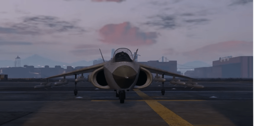 Hydra Jet Fighter Aircraft on GTA