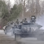 Tanks of Russian troops